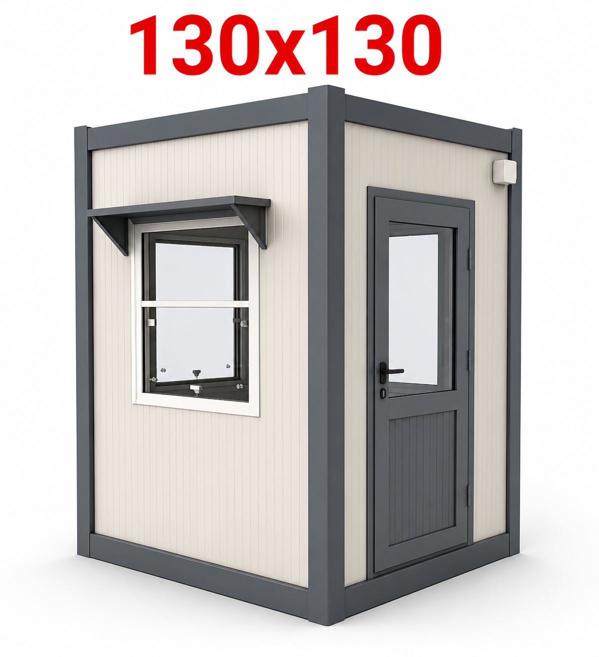 130x130 Bekçi Kulübesi - Dış Görünüş