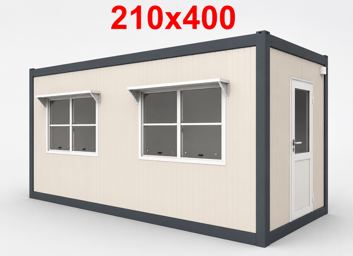210x400 Büfe Panel Kabin - Dış Görünüş