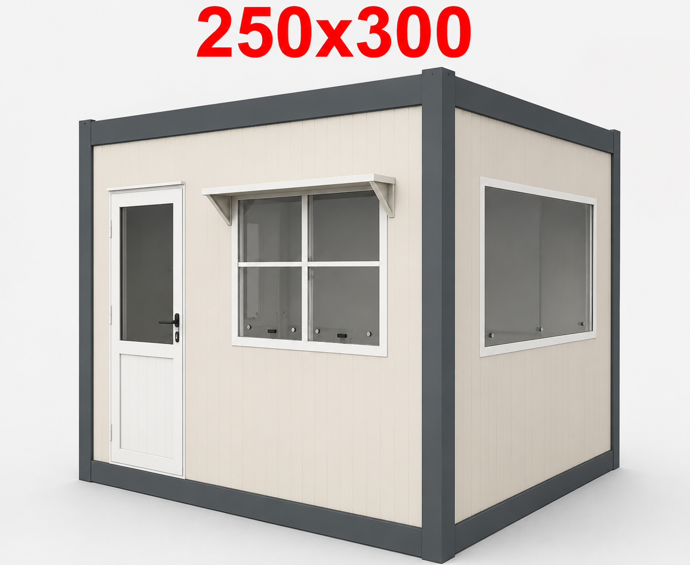 250x300 Büfe Panel Kabin - Dış Görünüş