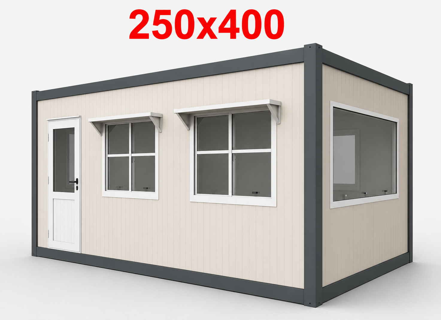 250x400 Büfe Panel Kabin - Dış Görünüş