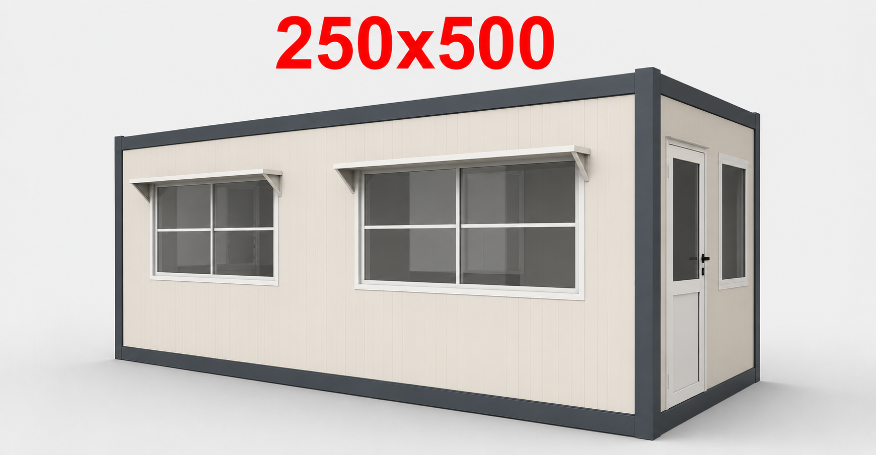 250x500 Güvenlik Kabini - Dış Görünüş