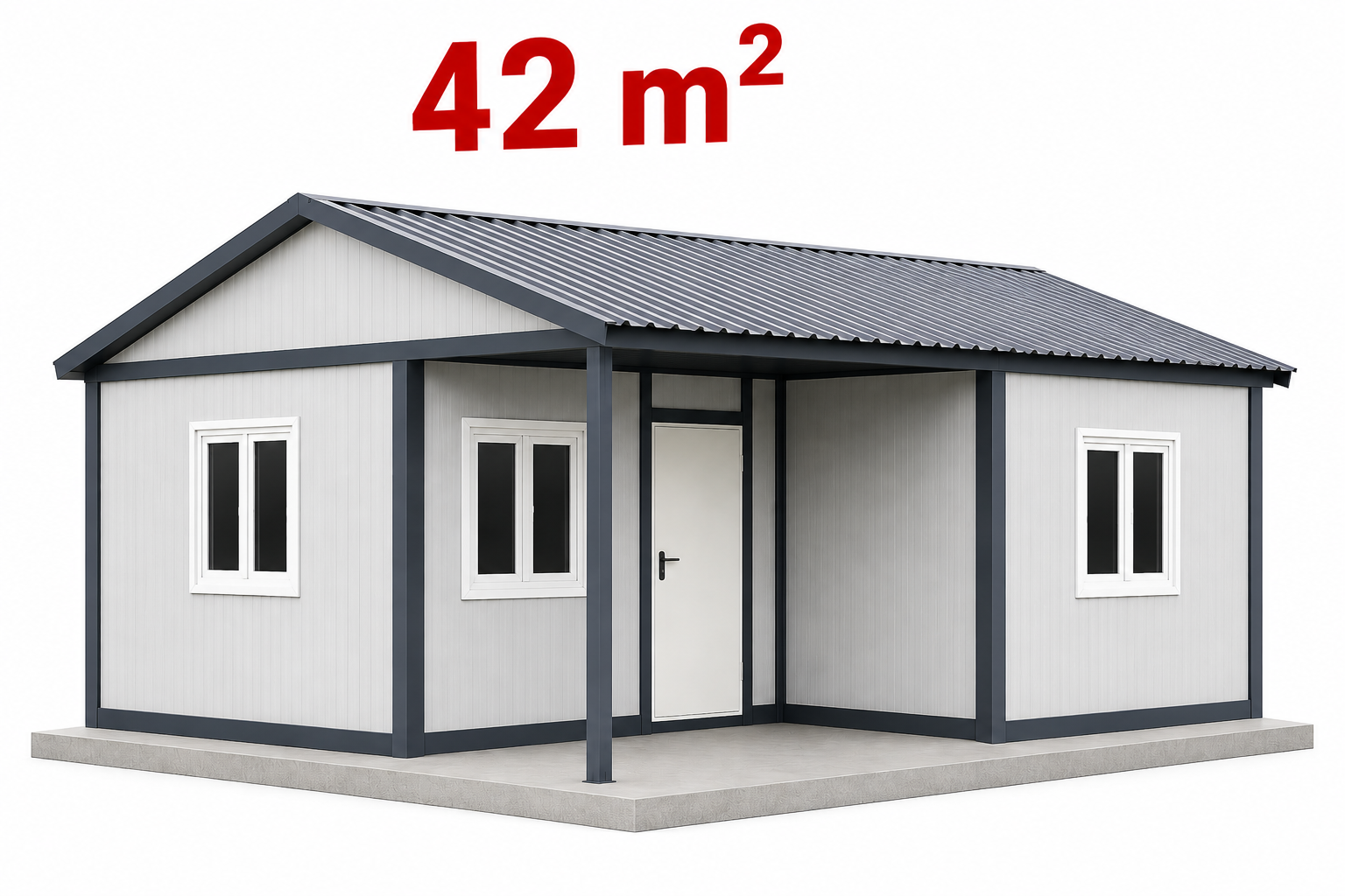 42 m² Konteyner Ev - Dış Görünüş