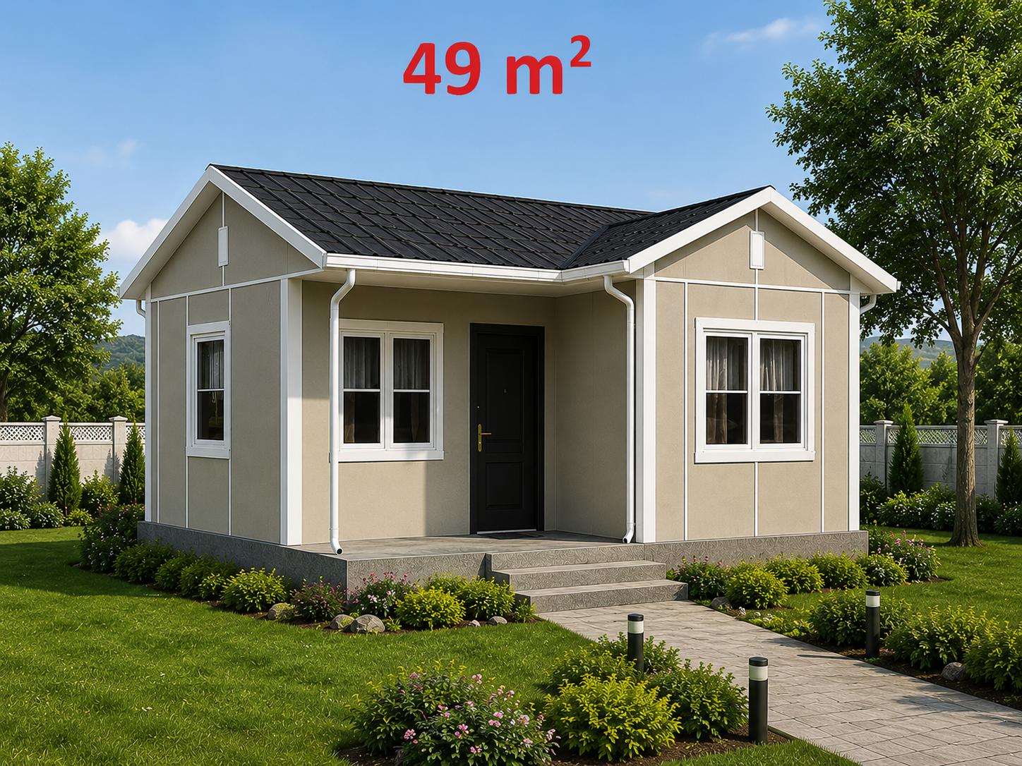 49 m² Prefabrik Ev - Dış Görünüş