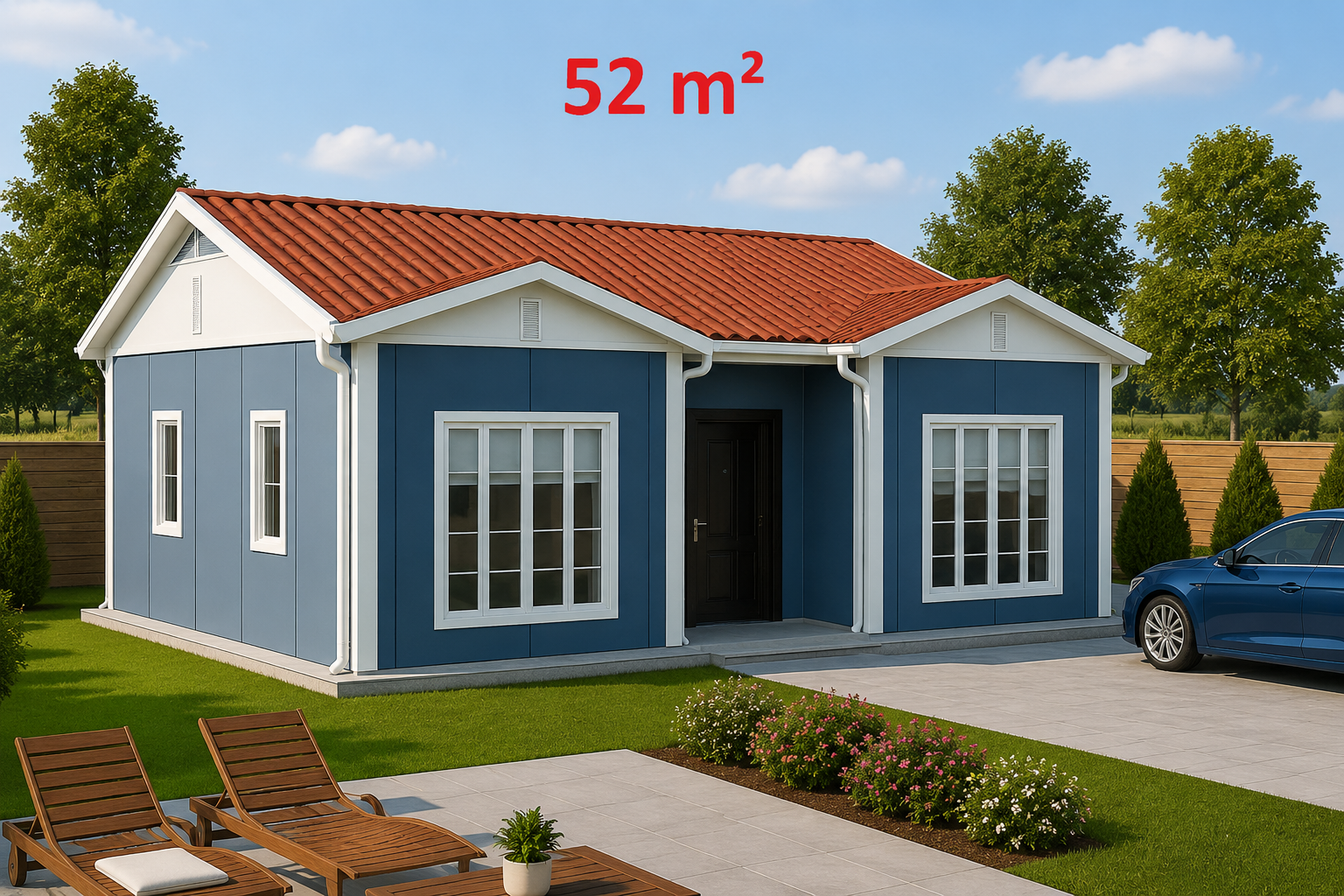 52 m² Prefabrik Ev - Dış Görünüş