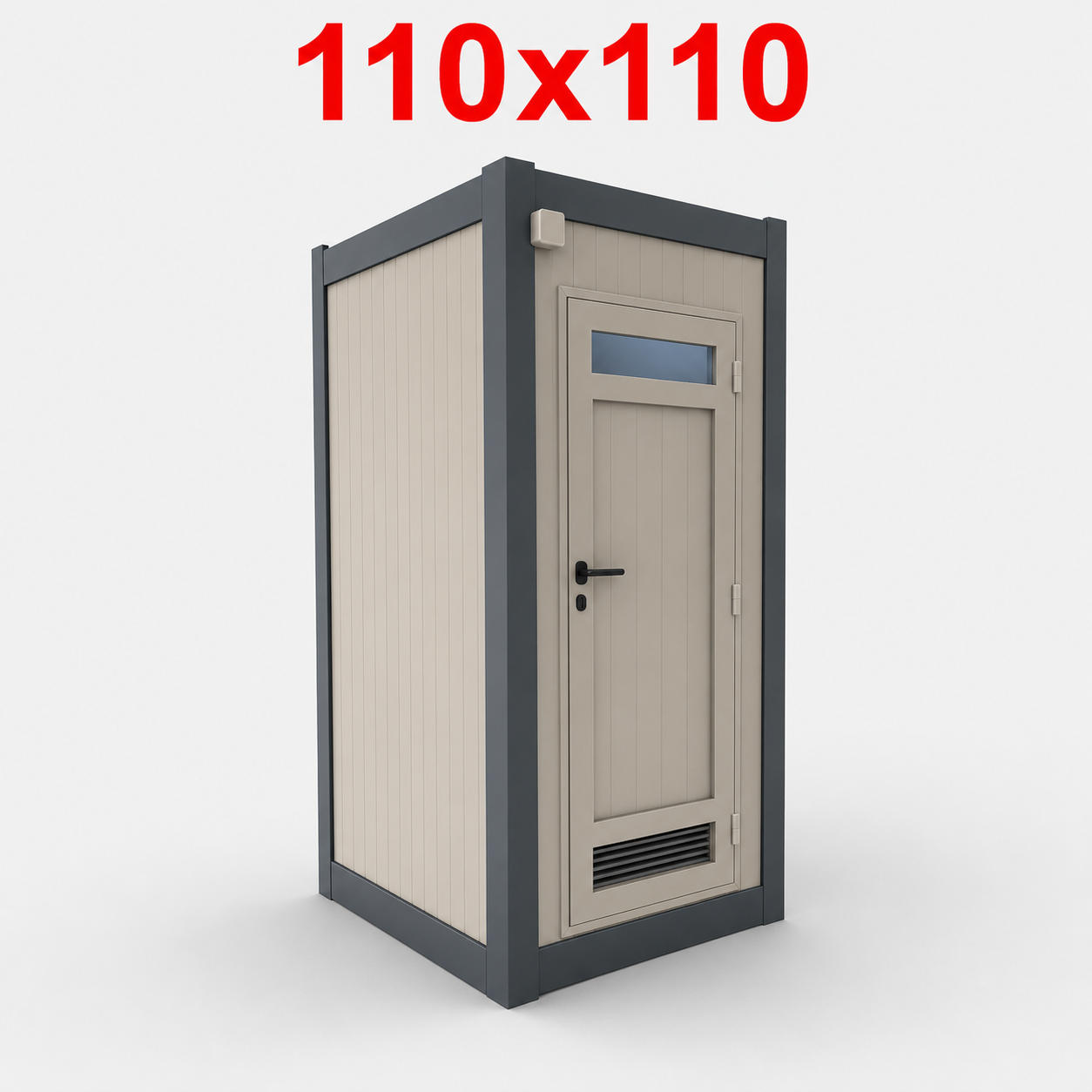 110x110 WC Panel Kabin - Dış Görünüş
