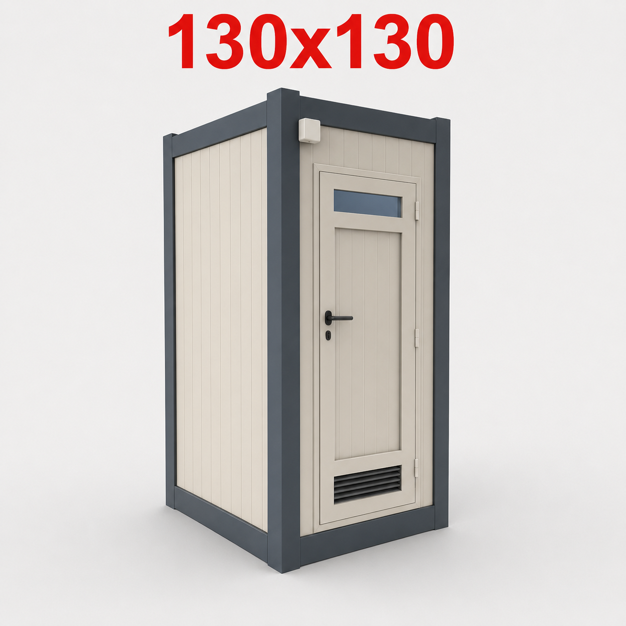130x130 WC Panel Kabin - Dış Görünüş