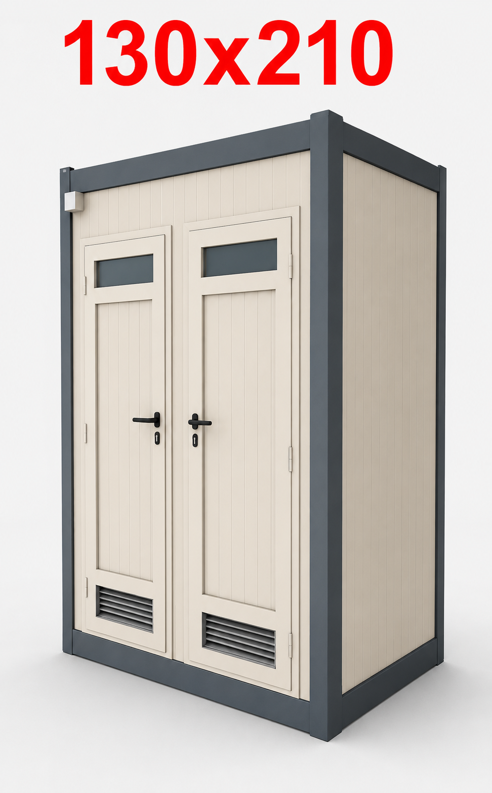 130x210 WC Panel Kabin - Dış Görünüş