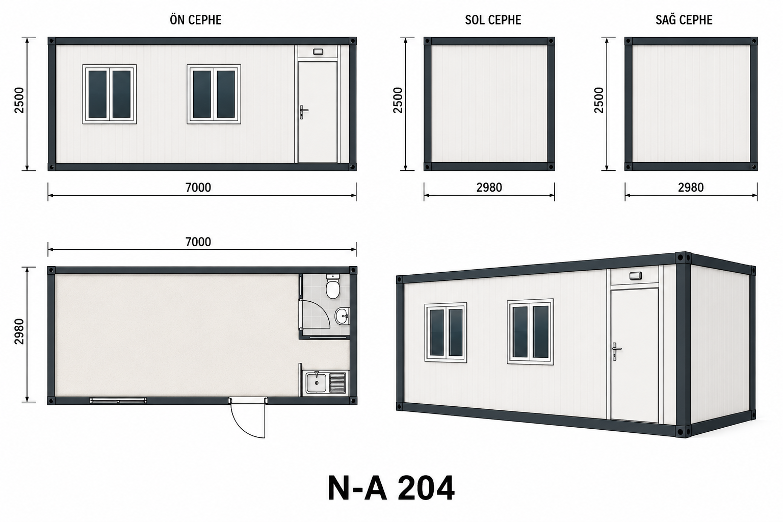 N-A-204 Konteyner - Proje