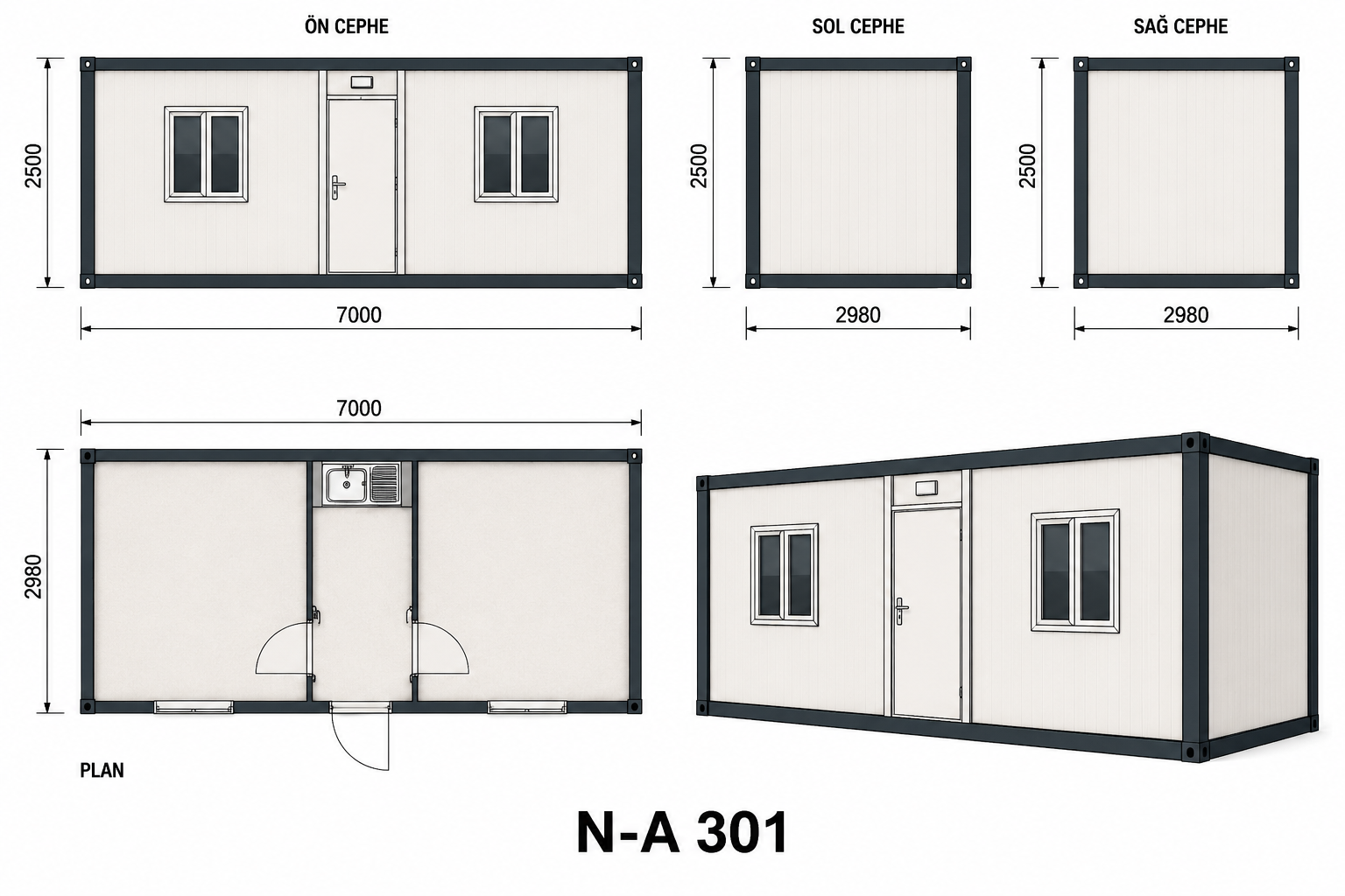 N-A-301 Konteyner - Proje