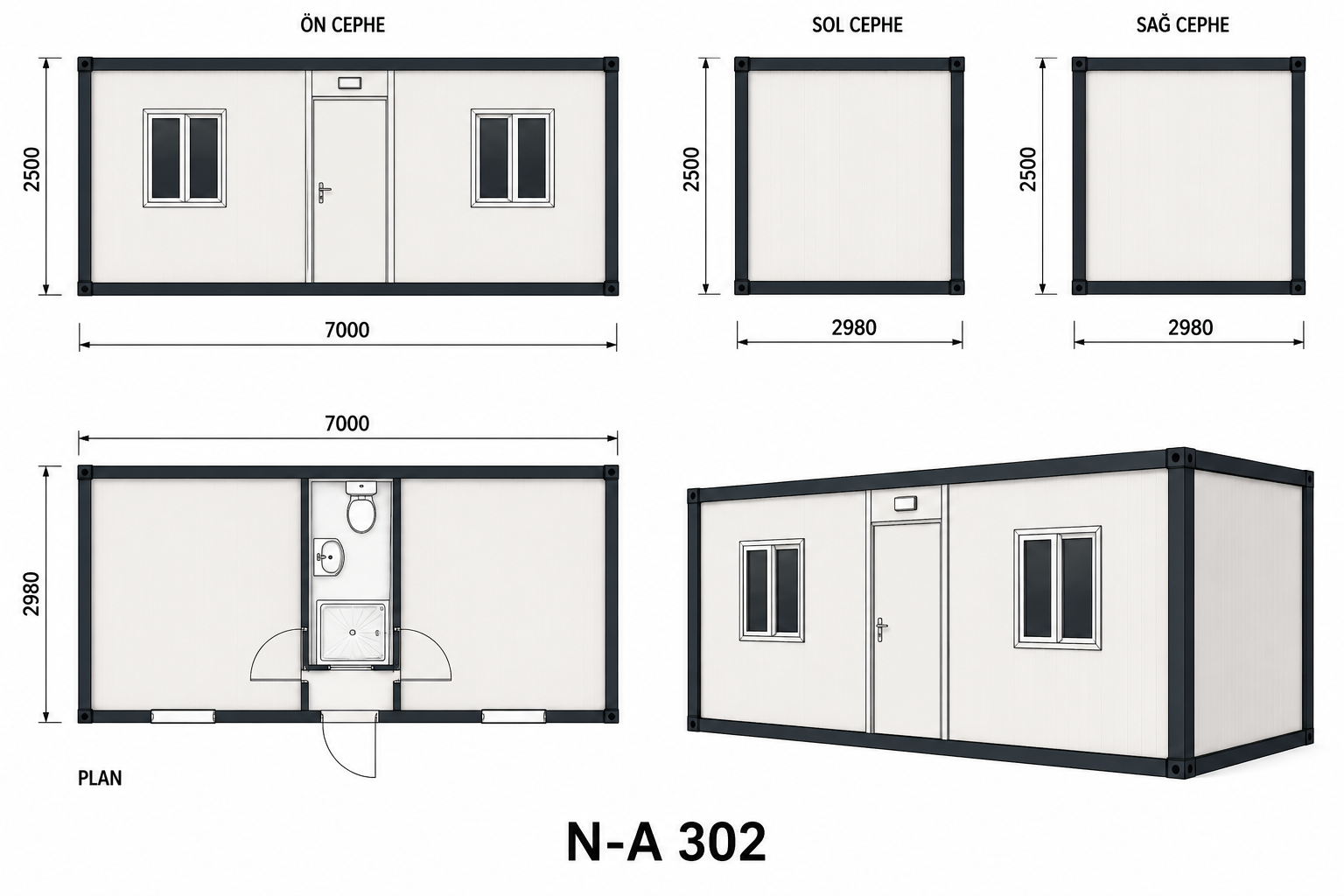 N-A-302 Konteyner - Proje