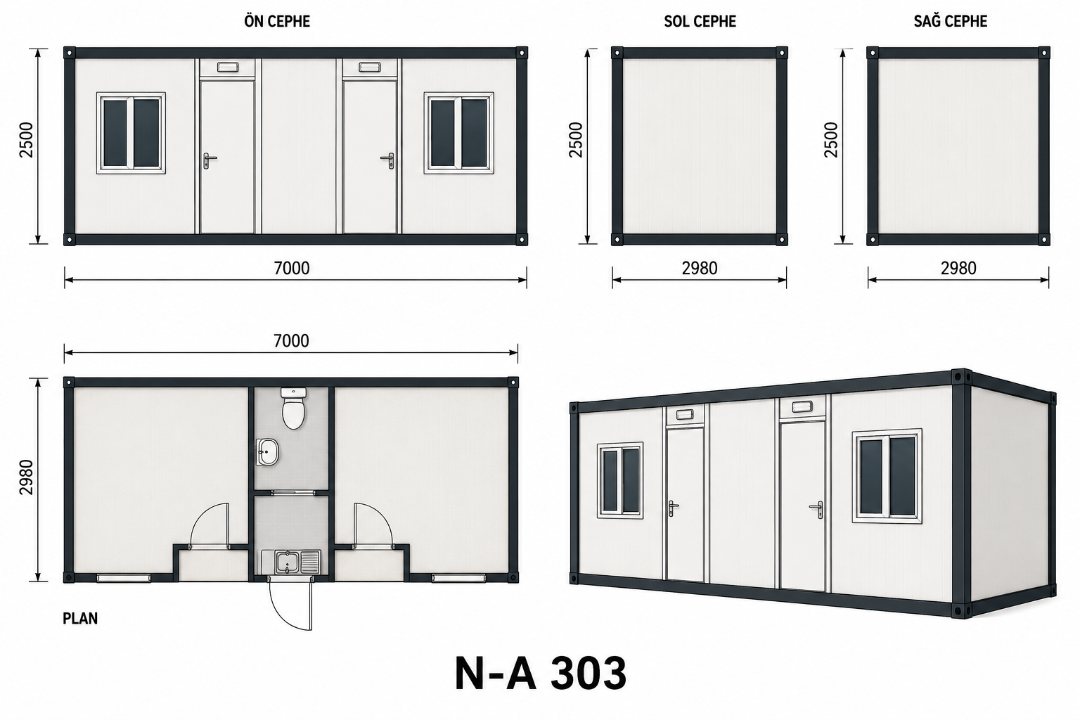 N-A-303 Konteyner - Proje