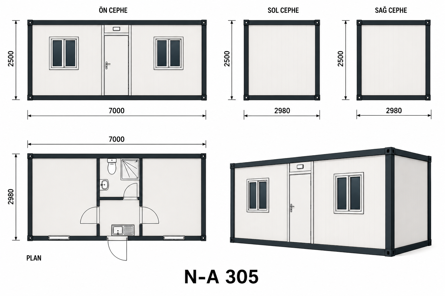 N-A-305 Konteyner - Proje