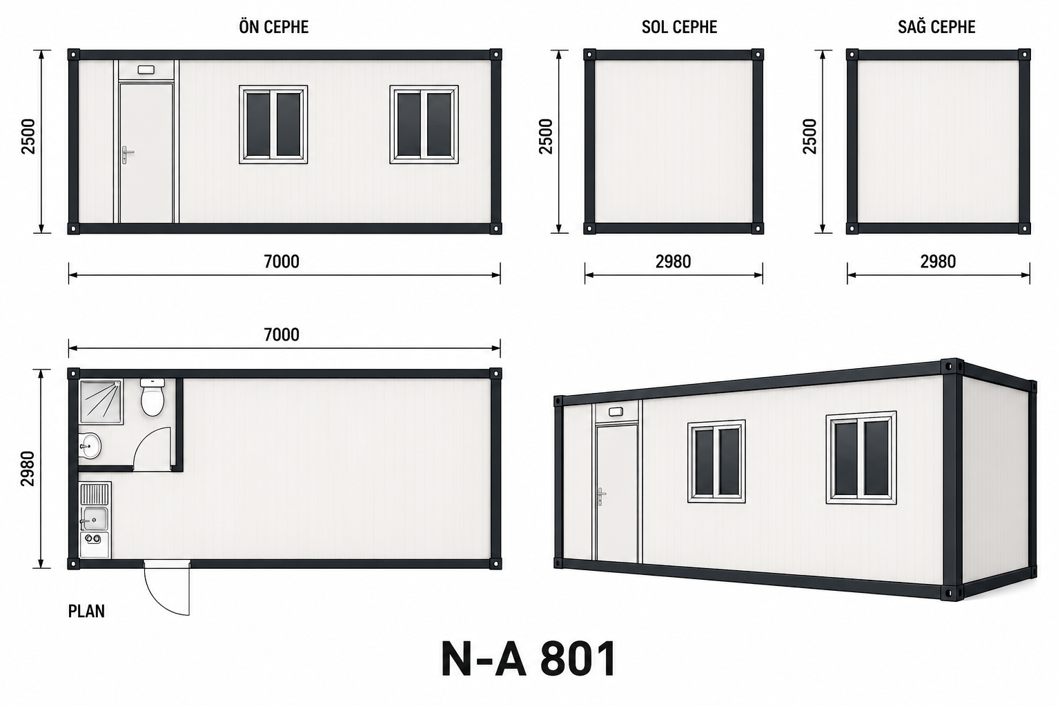 N-A-801 Konteyner - Proje